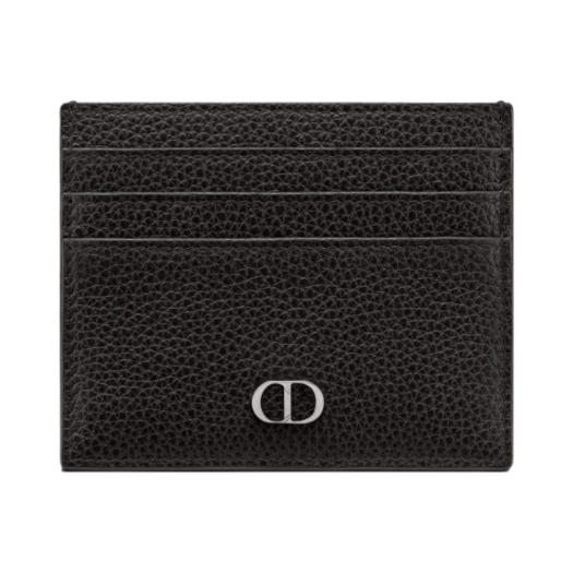 2ESCH135CDI-H00N Dior Card Holder Grained Calfskin & CD Icon Signature Black