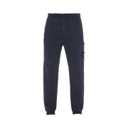 Stone Island 62620 Cotton Fleece Garment Dyed Cargo Joggers Navy Blue - 23FW