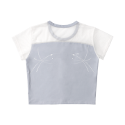 OJOS Half Sheer Jersey T Grey