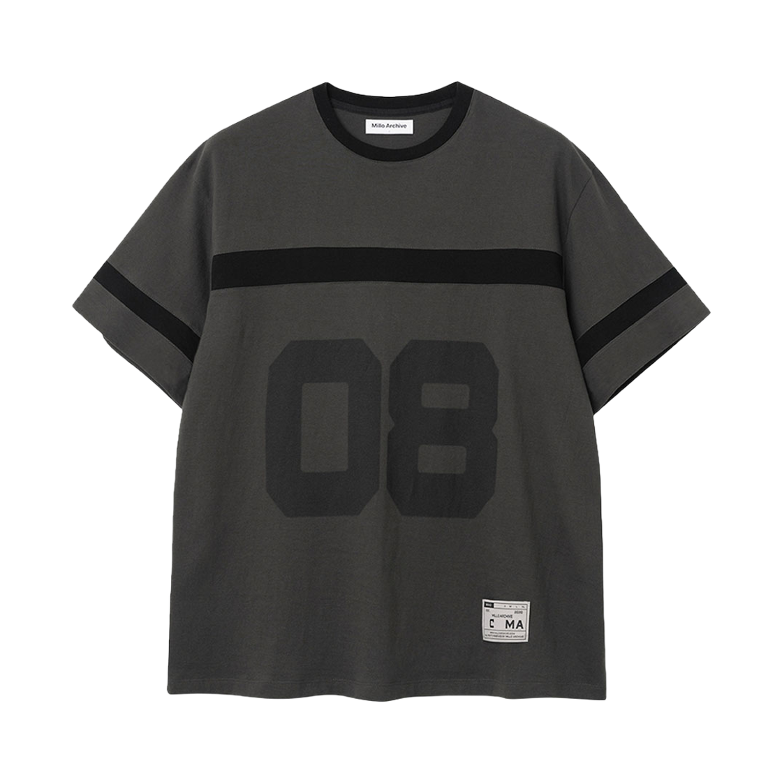 밀로 아카이브 트랙 넘버 티셔츠 차콜