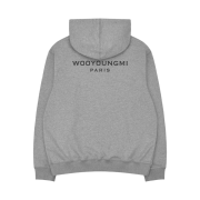 Wooyoungmi Cotton Back Logo Hooded Sweatshirt Grey - 23SS