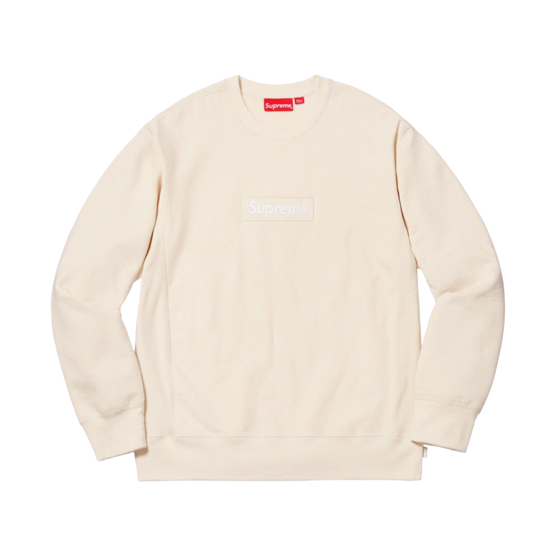 - Supreme Box Logo Crewneck Natural - 18FW