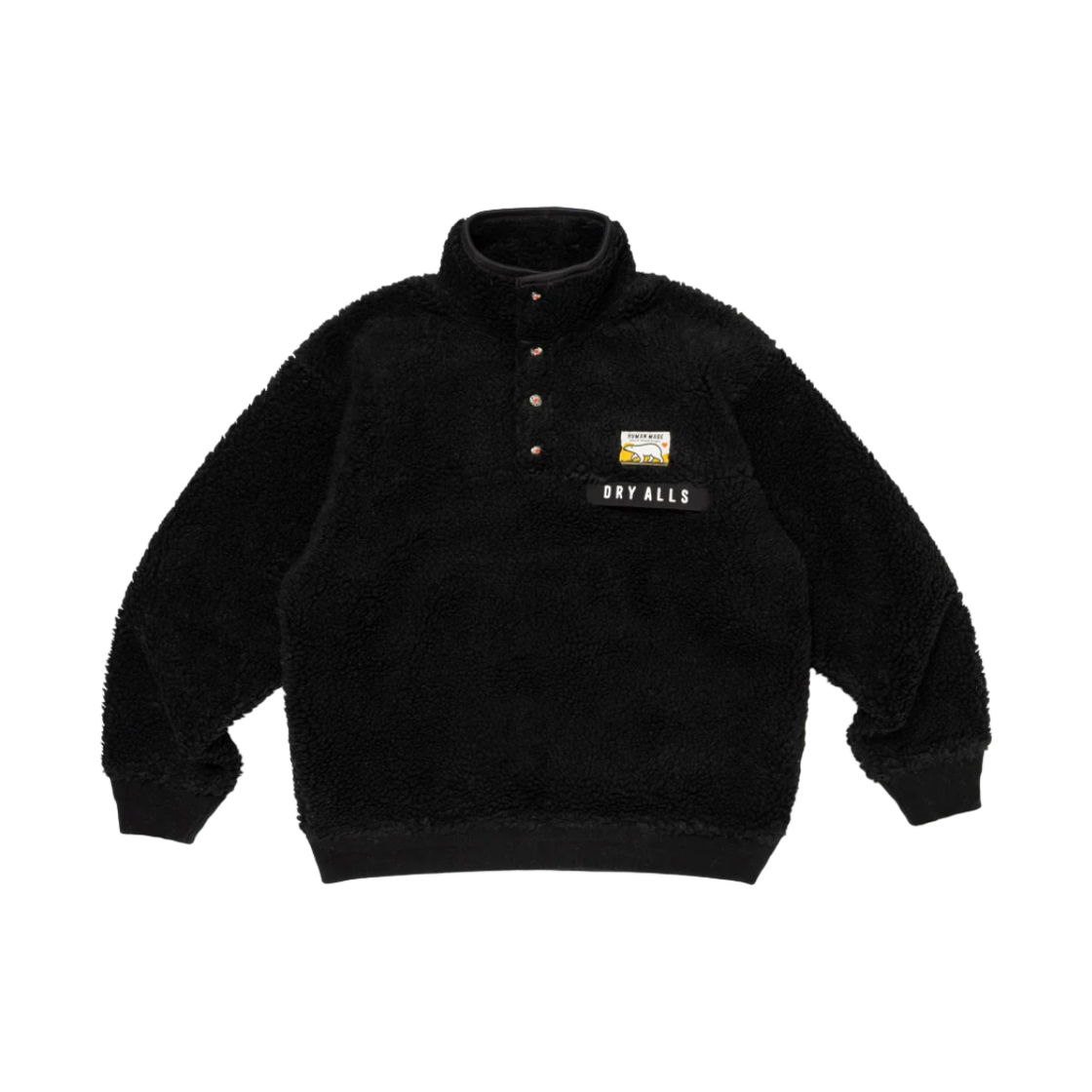 HM26JK036 Human Made Boa Fleece Pullover Black