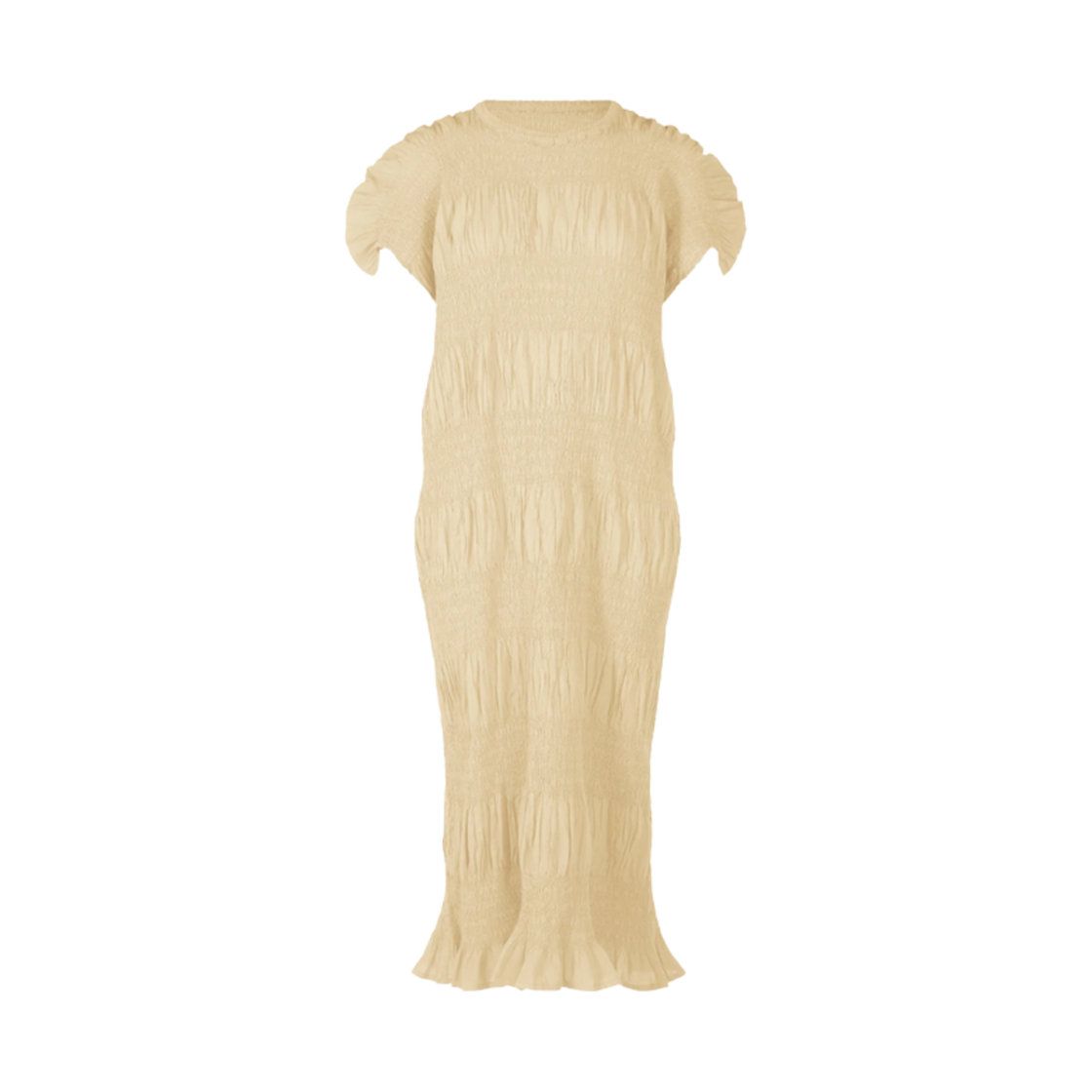me ISSEY MIYAKE SHRINK STRIPEワンピース　クリーム色 MI_2025mar05_thumb_8cf472f3-