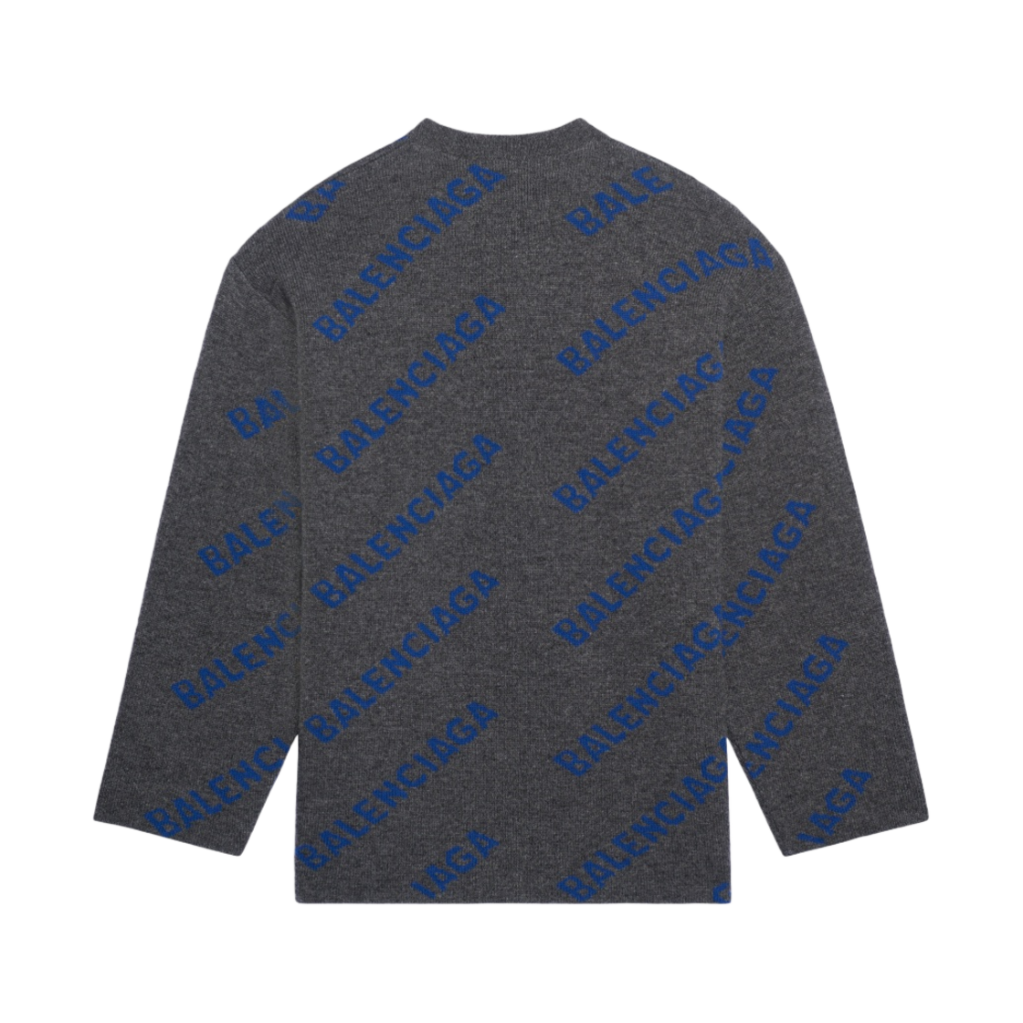 발렌시아가 올오버 로고 크루넥 니트 다크 그레이(Balenciaga Allover Logo Crewneck Knit Dark Grey) - 2