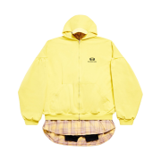 Balenciaga Unity Sports Icon Layered Hoodie Oversized in Yellow Black