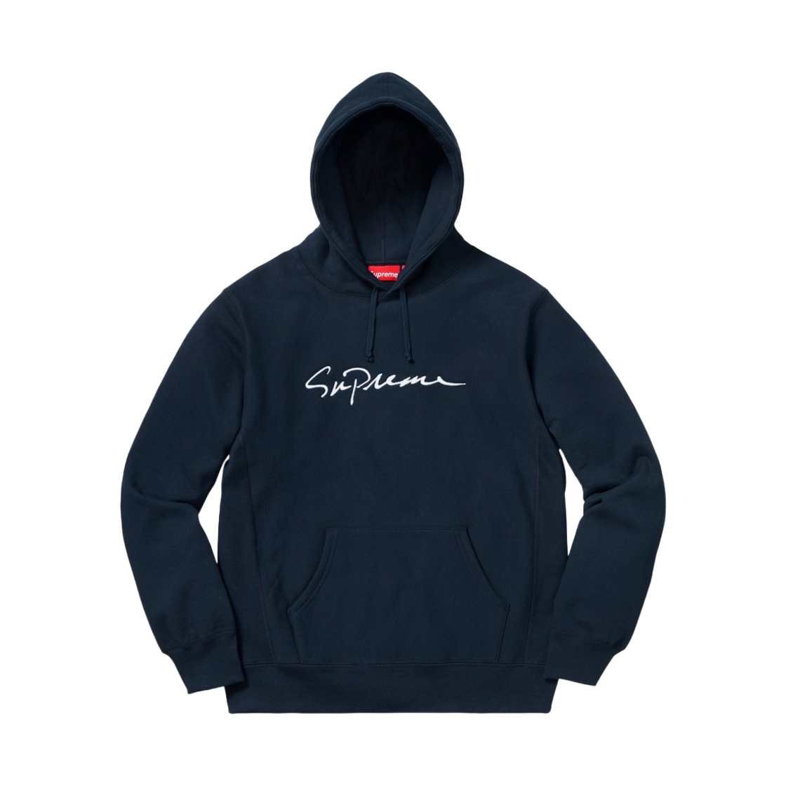 Supreme 18fw Classic Script Hooded Sweatshirt Navy シュプリーム パーカー