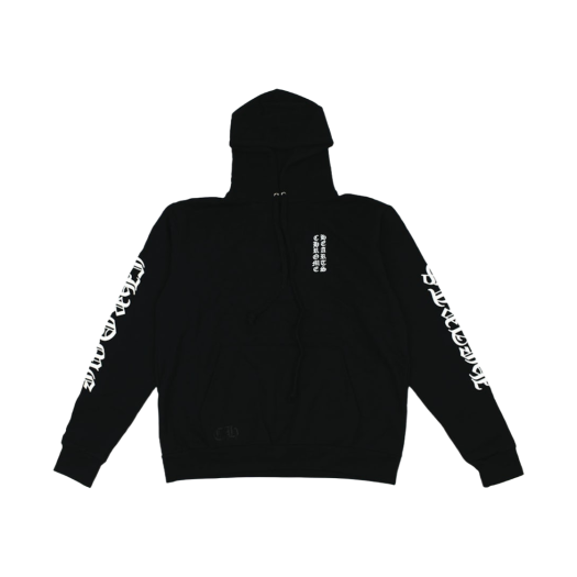 Chrome Hearts Vertical Logo Hoodie Black