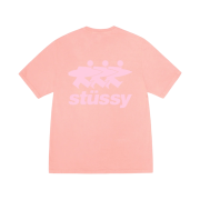 Stussy Surfwalk Pigment Dyed T-Shirt Coral