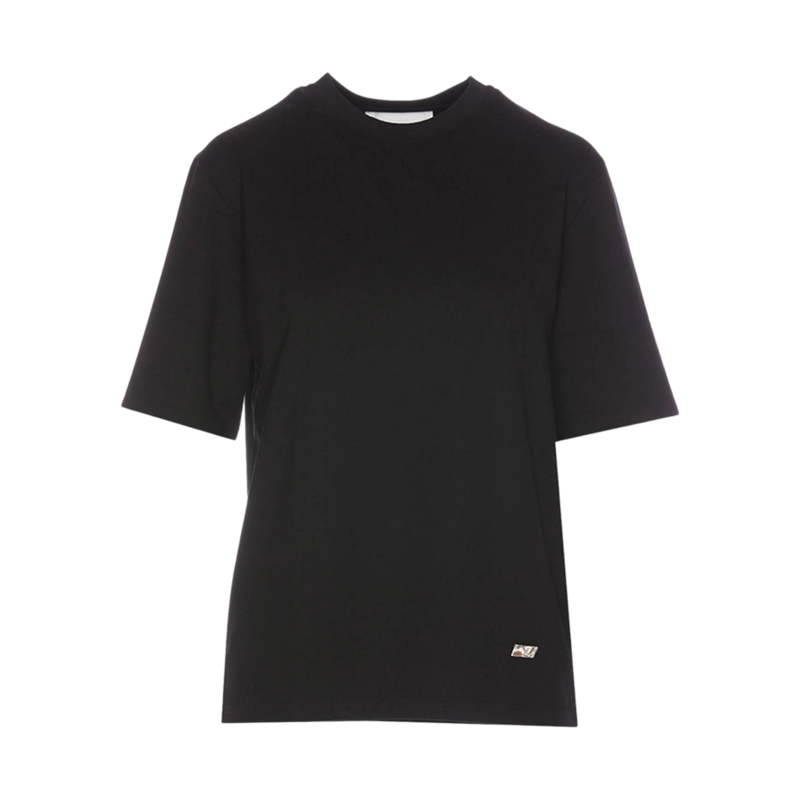 J02GC0109-J20073-001 (W) Jil Sander Logo Crew Neck Cotton T-Shirt Black