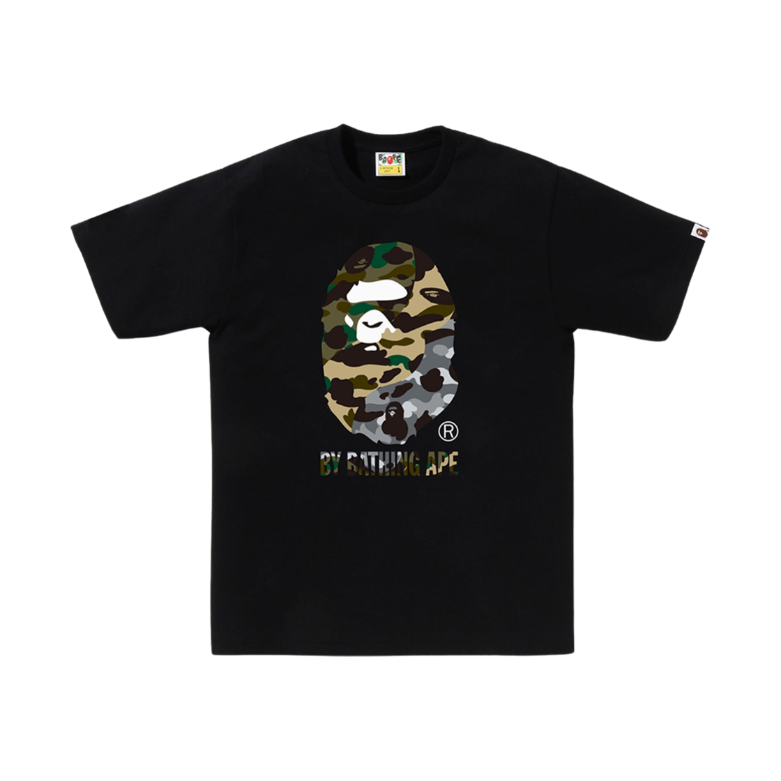 베이프 퍼스트 카모 크레이지 바이 베이싱 에이프 티셔츠 블랙(BAPE 1st Camo Crazy By Bathing Ape T-Shirt Black)