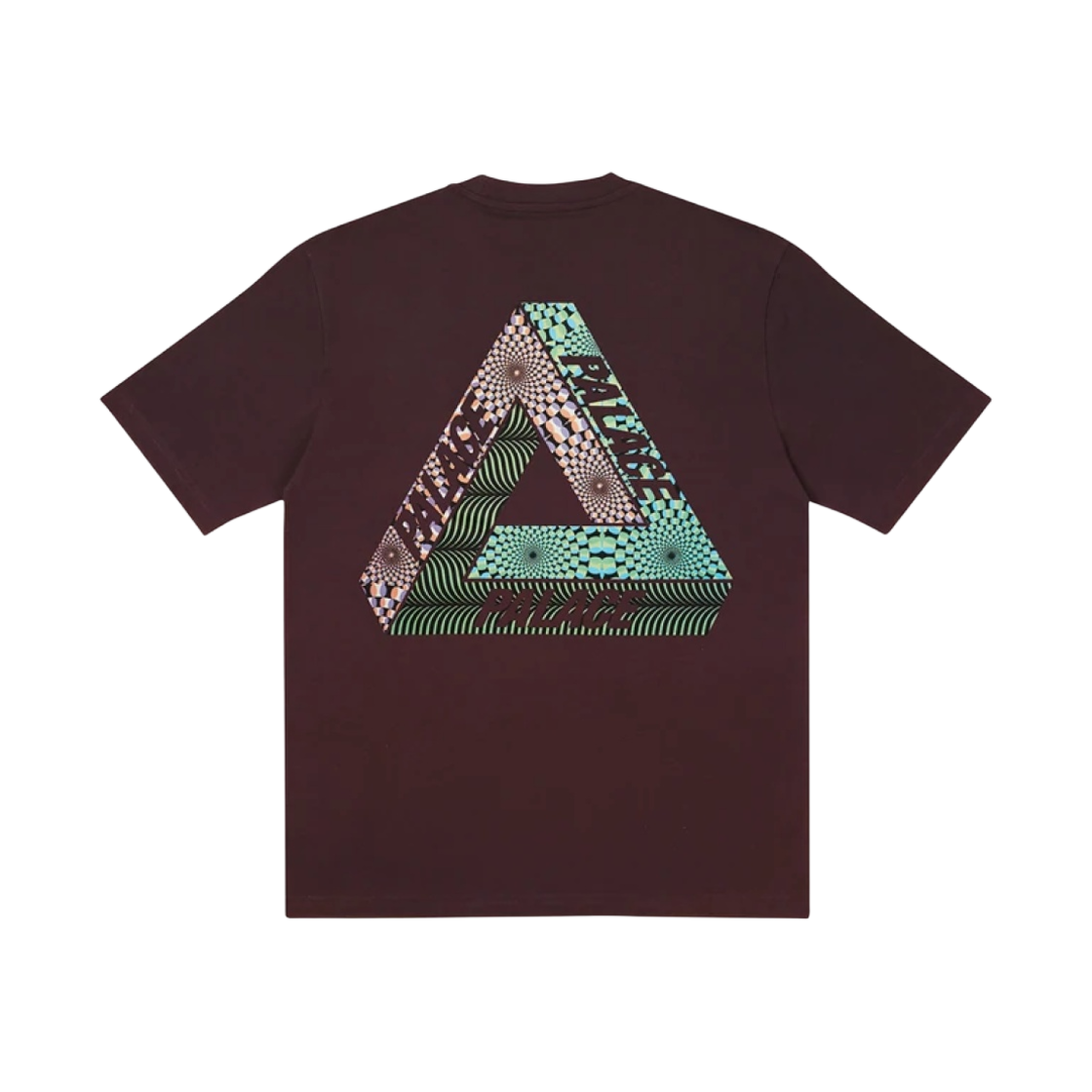 - Palace Tri-Eye T-Shirt Burgundy - 21FW