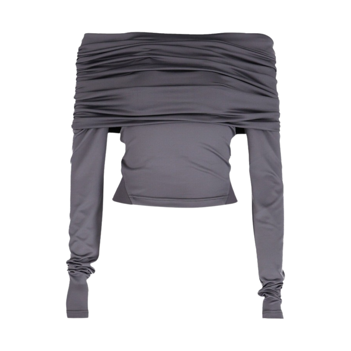 쿄 우먼 쓰리웨이 셔링 오픈숄더 티셔츠 챠콜