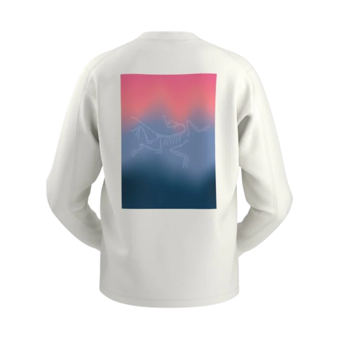 8482 Arc'teryx Kragg Cotton Heatmap LS T-Shirt White Light Multi