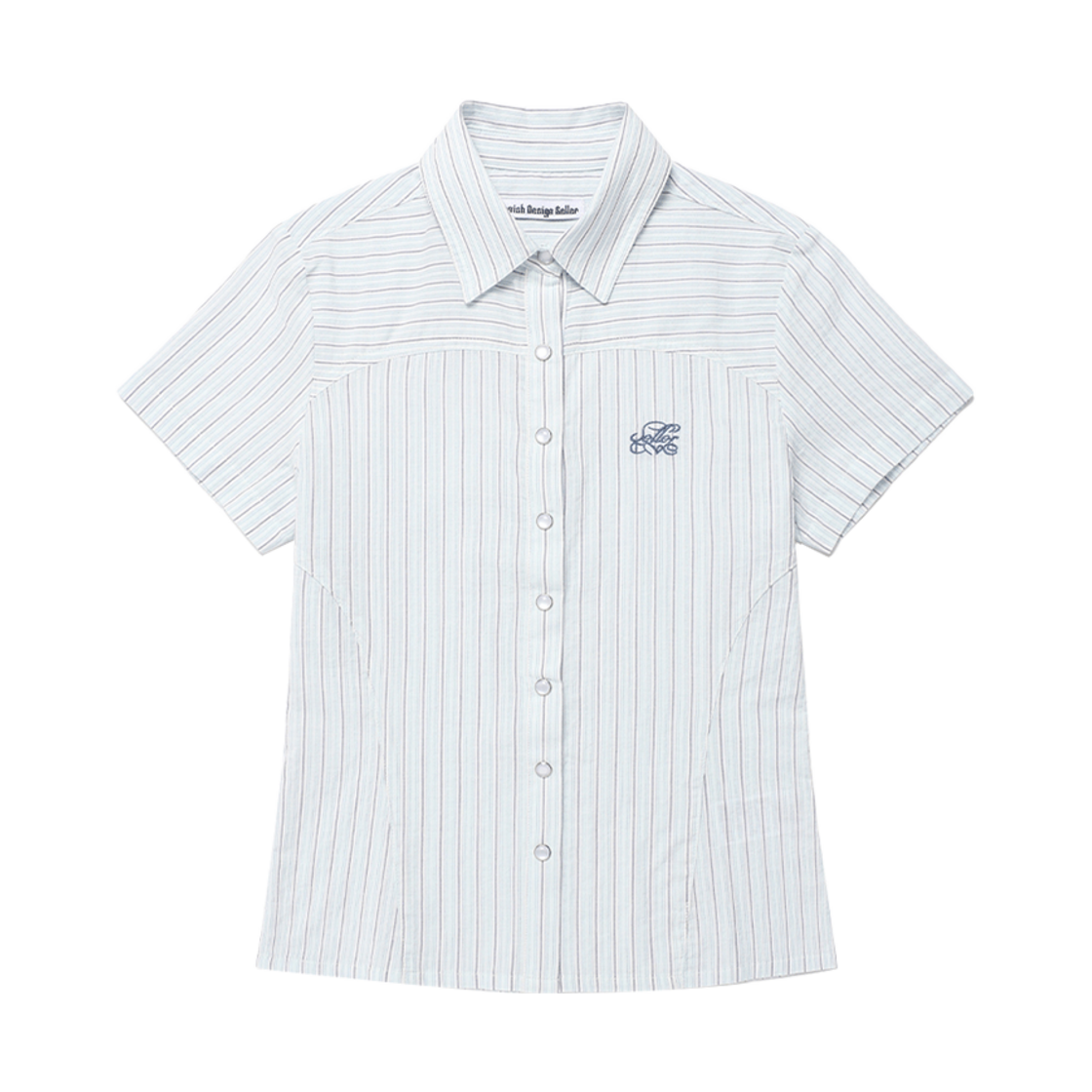 CV2FMFW362AMT CAVISH W Striped Half Sleeve Shirt Mint
