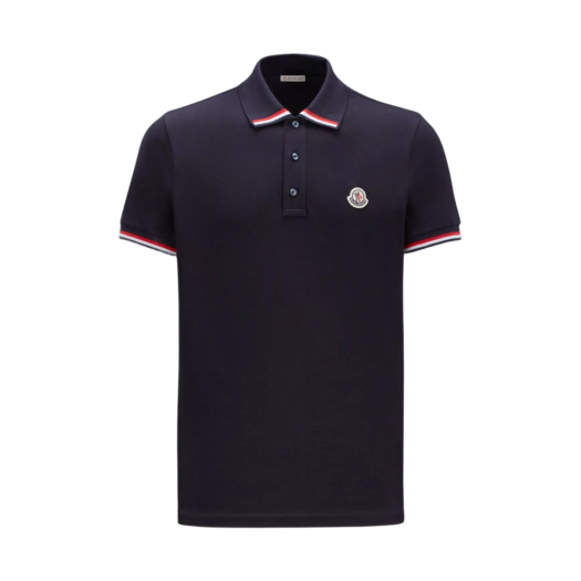 I1-091-8A00015-899UR-77X Moncler Logo Polo Shirt Navy Blue - 23SS