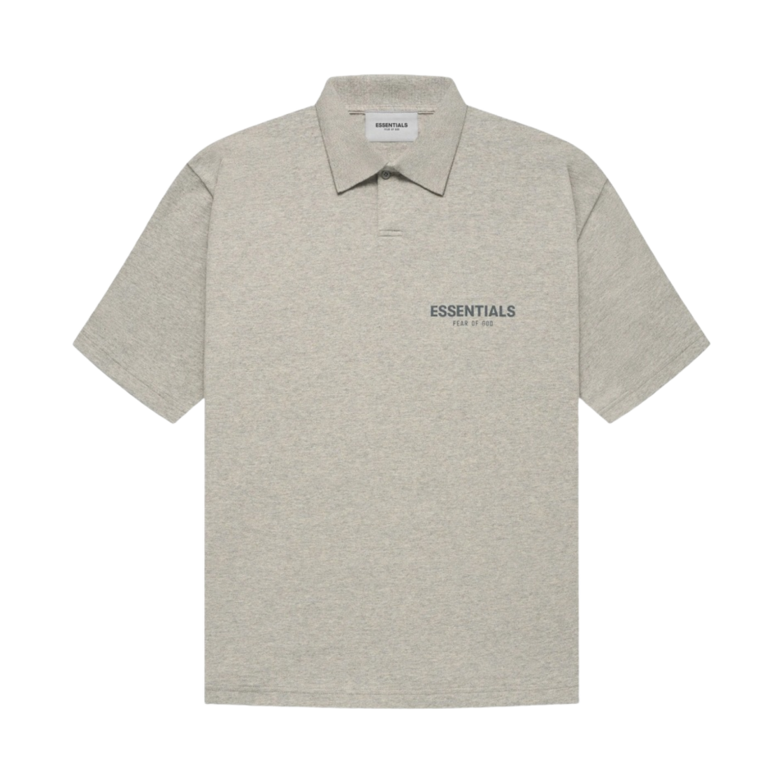 에센셜 코어 컬렉션 숏슬리브 폴로 헤더 오트밀(Essentials The Core Collection Short Sleeve Polo Heather Oatmeal) - 1