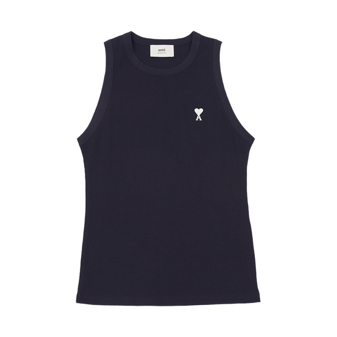 아미 슬리브리스 티셔츠 네이비(AMI Sleeveless T-Shirt Navy) - 1