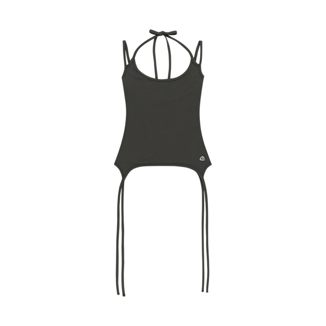 코이세이오 홀터 스트랩 슬리브리스 차콜