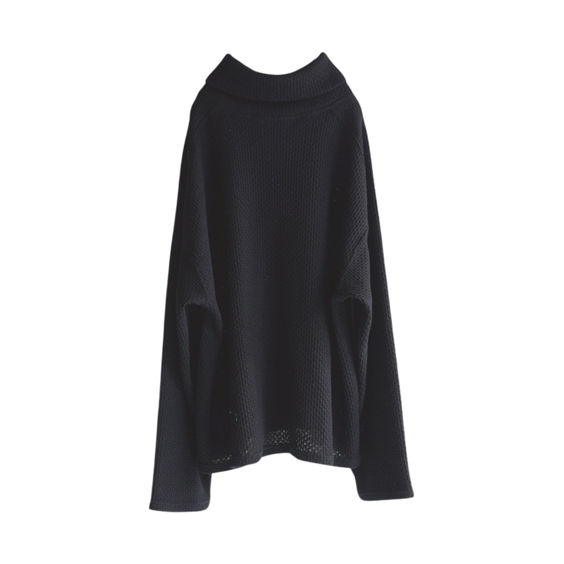 トップス ANCELLM / CHAIN KNIT HI NECK LS T-SHIRT ANCELLM - CHAIN KNIT HI-NECK LS T-SHIRT/BLACK | NapsNote