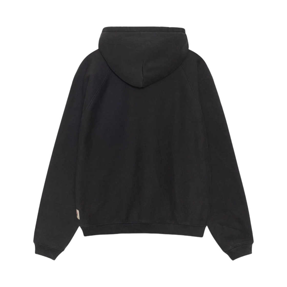 스투시 플리스 래글런 집 후드 워시드 블랙(Stussy Fleece Raglan Zip Hoodie Washed Black) - 2
