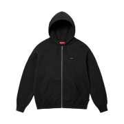 Supreme Small Box Zip Up Hooded Sweatshirt Black - 24FW