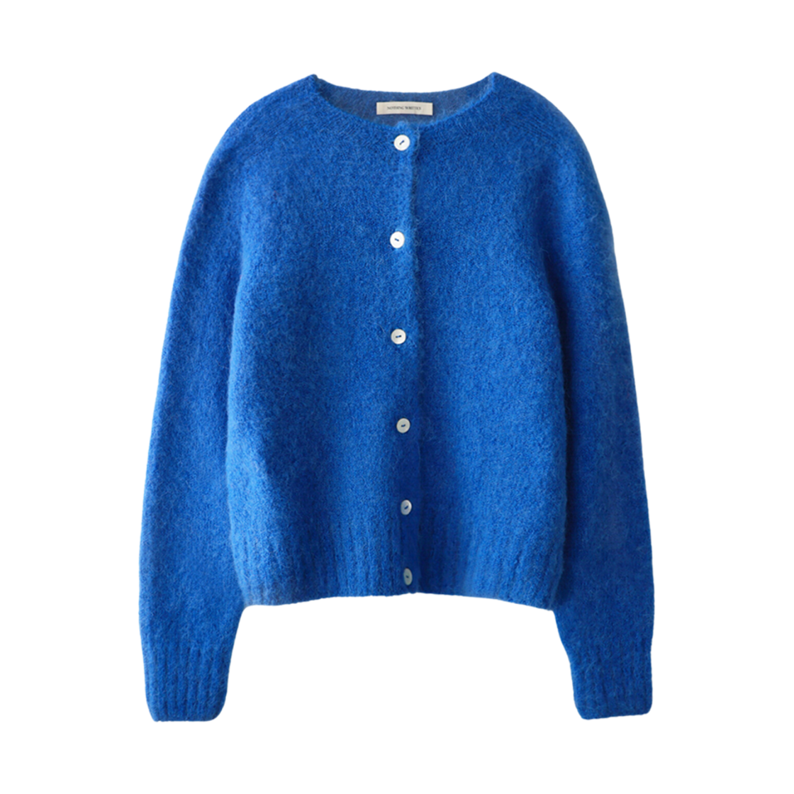(W) 낫띵 리튼 알파카 니트 가디건 퍼시픽 블루((W) Nothing Written Alpaca Knit Cardigan Pacific Blue)