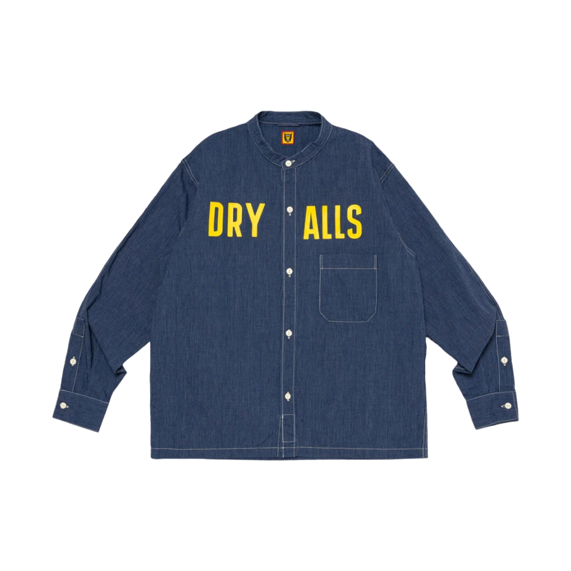 휴먼 메이드 스탠드 칼라 샴브레이 롱슬리브 셔츠 #2 네이비(Human Made Stand Collar Chambray L/S Shirt #2 Navy) - 2
