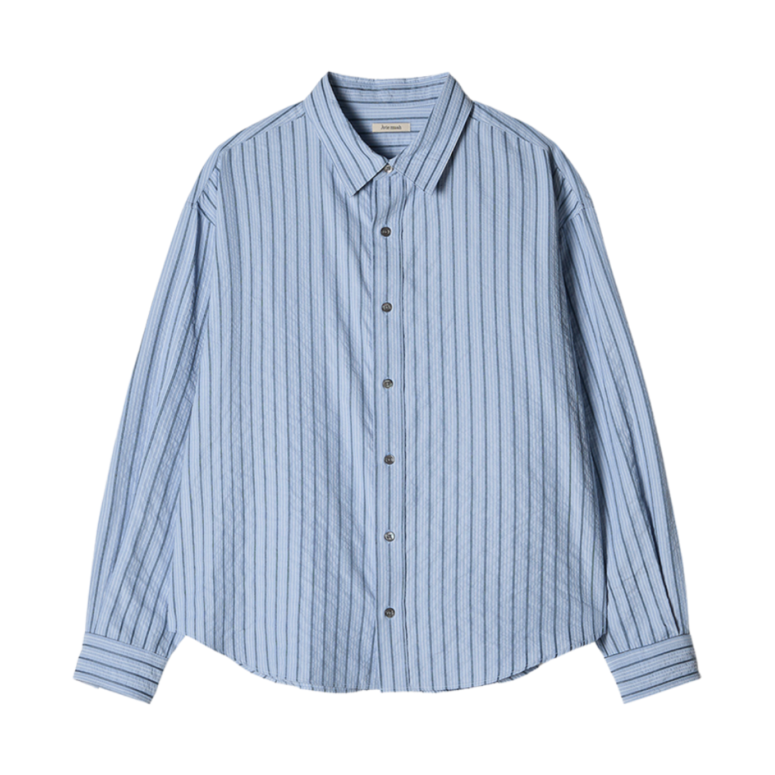 - Aviemuah Striped Oversized Shirt Blue