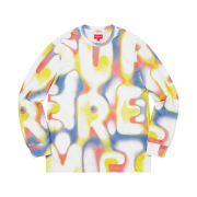 Supreme Half Tone L/S Top White - 21SS