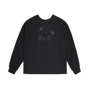 OJOS Scattered Graphic Long Sleeves Black