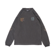 Houston Japan Pigment US Cotton L/S Tee Tiger Black 22275BK