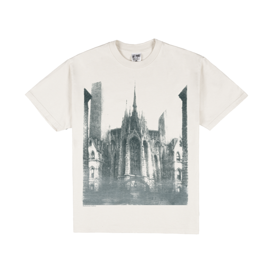 바스켓케이스 캐서드랄 티셔츠 크림 - 24FW(Basketcase Cathedral T-Shirt Cream - 24FW)