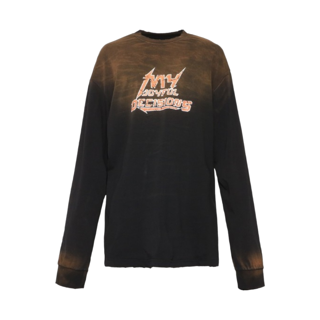 엠제이디 크랙 로고 롱슬리브 티셔츠 블랙(MJD Crack Logo Long Sleeve T-Shirt Black)