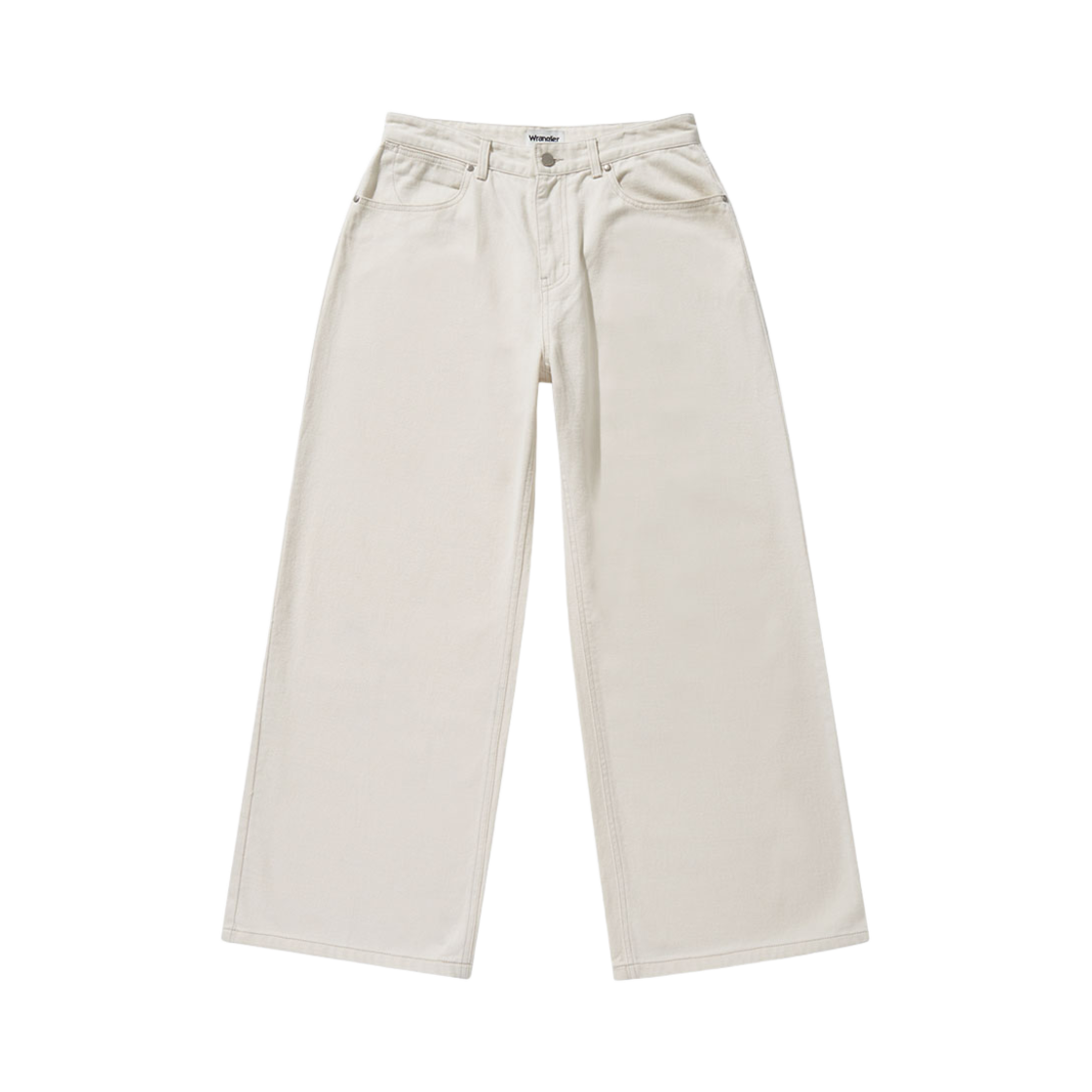 랭글러 루즈 스트레이트핏 솔리드 데님 팬츠 아이보리(Wrangler LOOSE STRAIGHT FIT Solid Denim Pants Ivory)