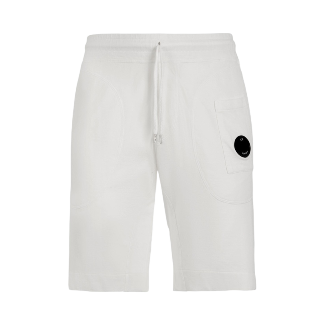 C.P. 컴퍼니 라이트 플리스 쇼츠 거즈 화이트 - 22SS(C.P. Company Light Fleece Shorts Gauze White - 22SS) - 1