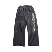 Travis Scott Utopia Flame Sweatpants Black