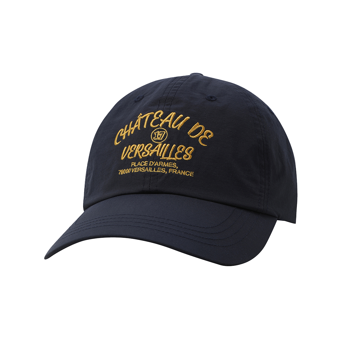 QQ323ACP83_DNV0 le coq sportif Life Nylon Arch Lettering Ball Cap Dark Navy