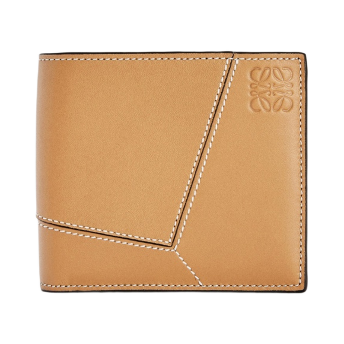 로에베 스무스 카프스킨 퍼즐 스티치 반지갑 라이트 카라멜(Loewe Puzzle Stitches Bi-Fold Wallet in Smooth Calfskin Light Caramel) - 1