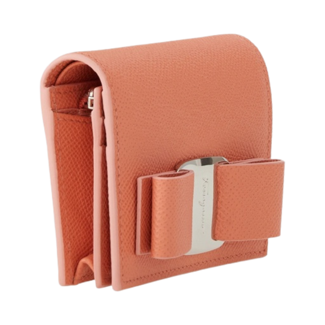 페라가모 바라 동전 지갑 코랄(Ferragamo Vara Coin Wallet Coral) - 2