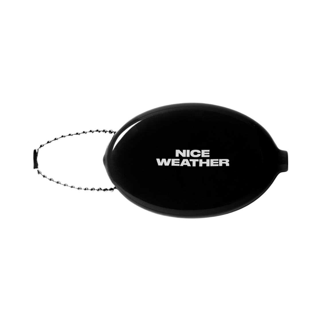 S21243 Nice Weather Coin Case Keyring Black
