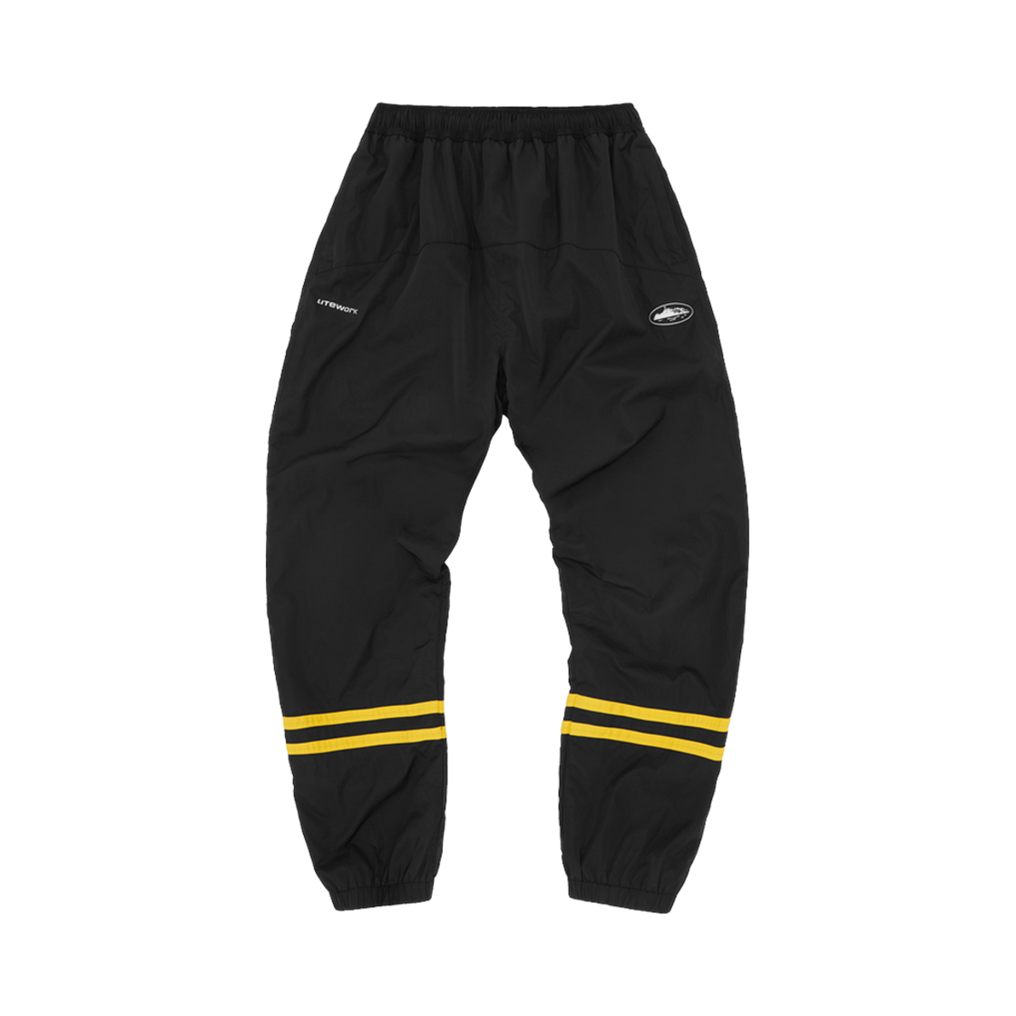 코르테이즈 스트라이프 라이트워크 팬츠 블랙(Corteiz Striped Litework Pants Black)