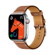 Apple Watch Hermes Series 8 41mm Silver Stainless Steel Case with Single Tour Gold (Korean Ver.)