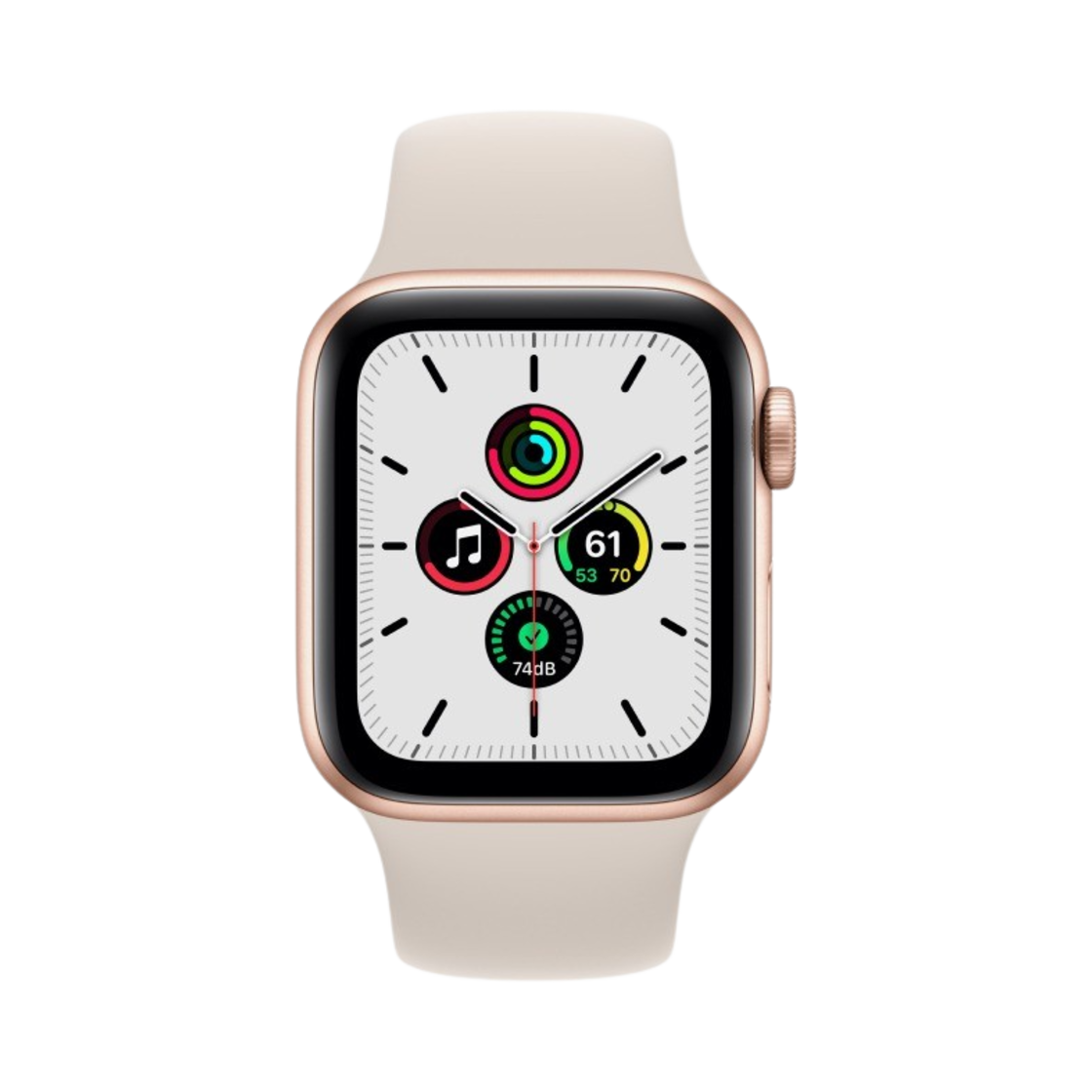 애플 워치 SE 40mm GPS 골드 알루미늄 케이스 스포츠 밴드 스타라이트 (국내 정식 발매 제품)(Apple Watch SE 40mm GPS Gold Aluminum Case with Sport Band Starlight (Korean Ver.)) - 2