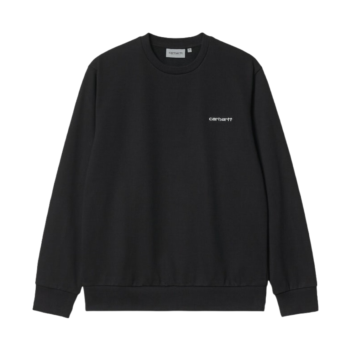 칼하트 WIP 스크립트 자수 스웨트셔츠 블랙(Carhartt WIP Script Embroidery Sweatshirt Black)