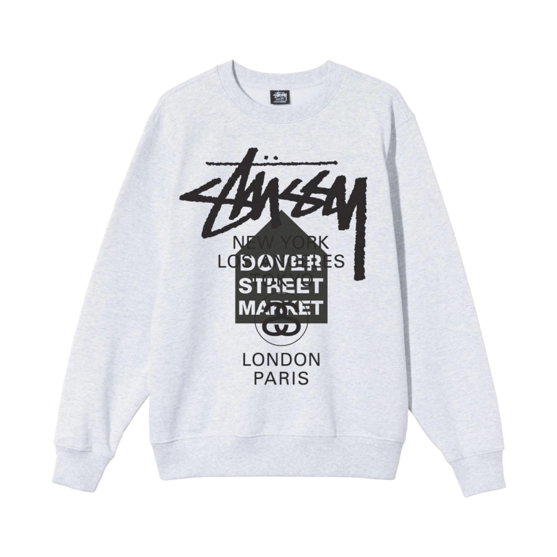 스투시 밀크 크루넥 블랙 | Stussy | KREAM