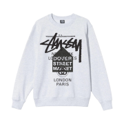 Stussy DSM World Tour Crew Ash Heather 2021