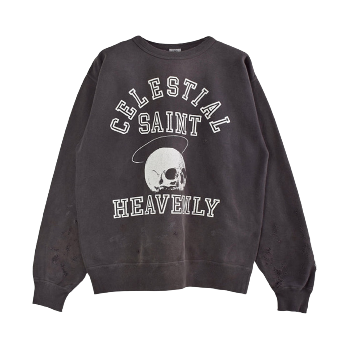 세인트 마이클 스컬 크루넥 스웨트셔츠 블랙 - 21AW(Saint Mxxxxxx Skull Crew Neck Sweatshirt Black - 21AW) - 1