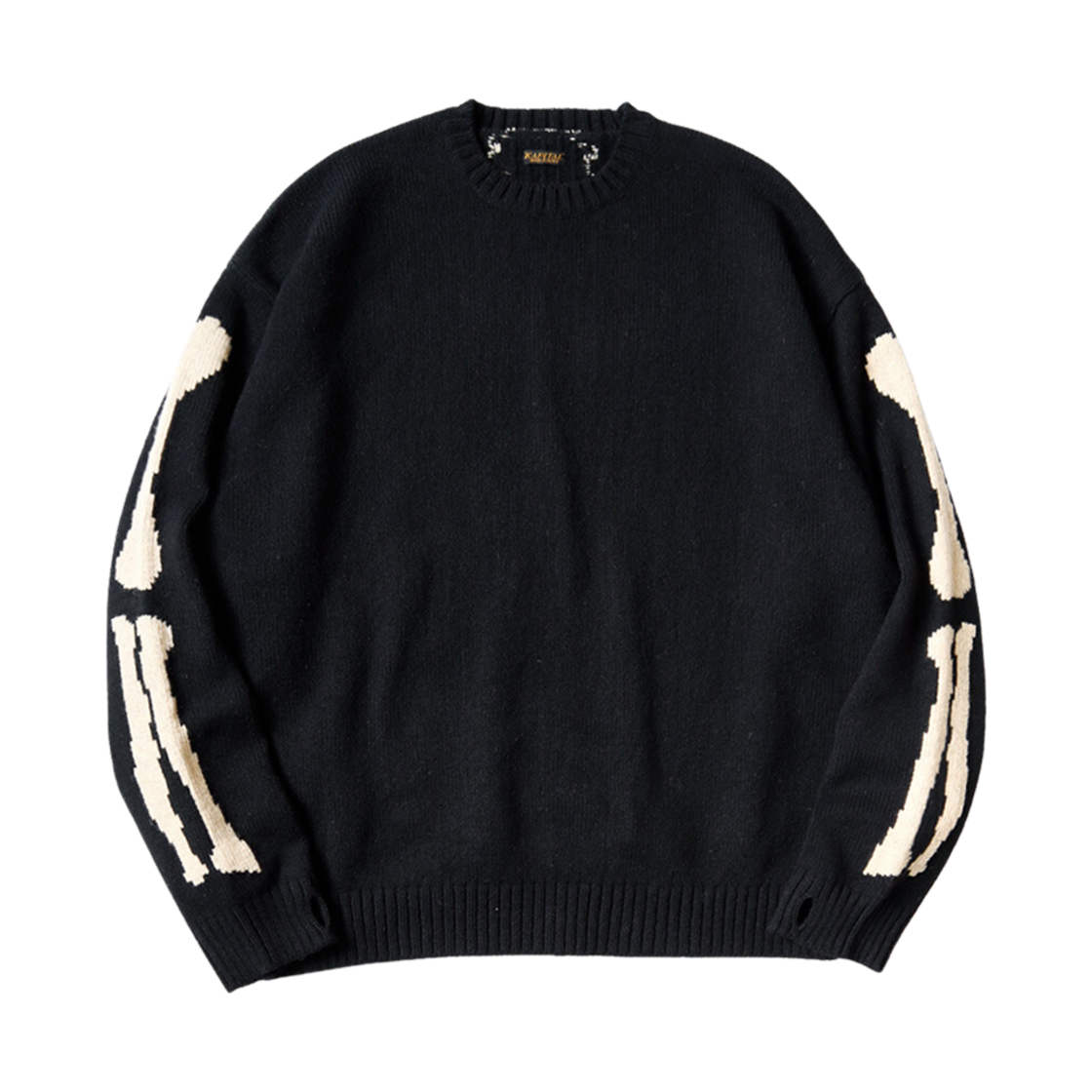 캐피탈 5G 울 본 크루넥 스웨터 블랙(Kapital 5G Wool Bone Crewneck Sweater Black) - 2