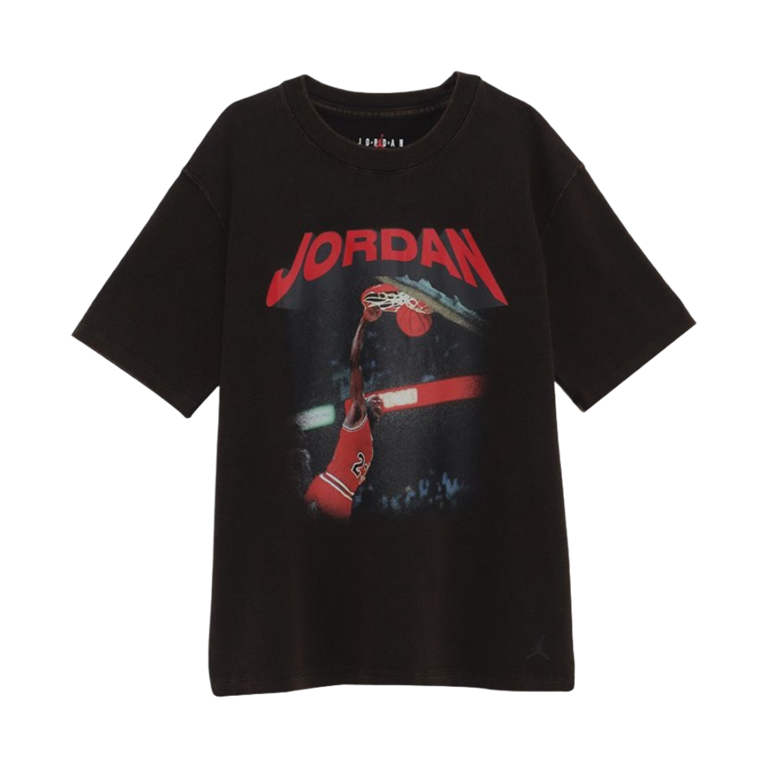 FB5138-010 (W) Jordan Heritage Graphic T-Shirt Black - Asia